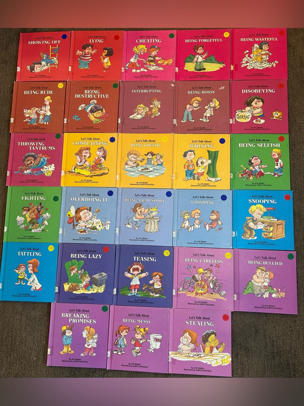 Vintage Joy Berry Let’s Talk About Books Lot 28 Grolier Children Behavior Learn